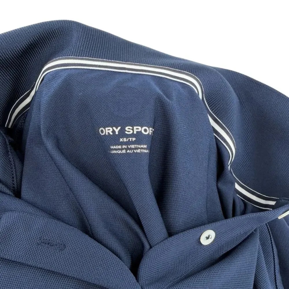 Tory Sport by Tory Burch Sleeveless Golf Polo Shirt Navy Blue Size XS